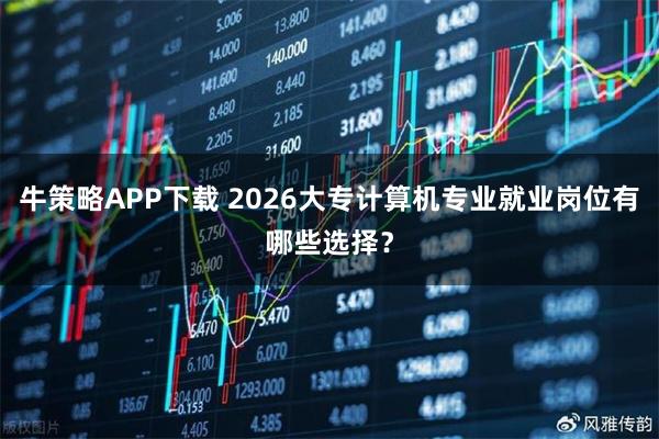 牛策略APP下载 2026大专计算机专业就业岗位有哪些选择？